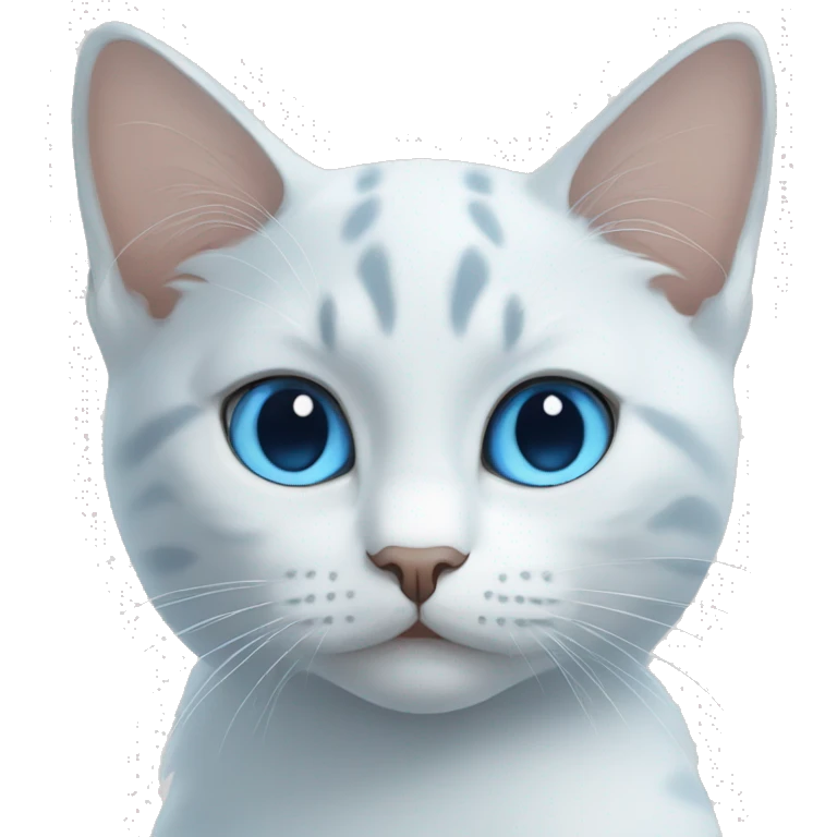 blue eyed cat emoji