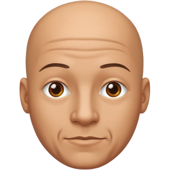 Bald man emoji