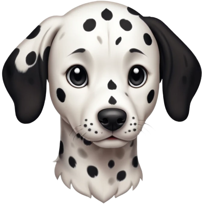 Faire une dalmatienne elegante, fine emoji