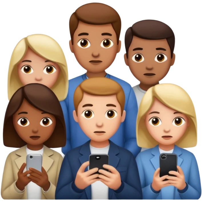 people searching something with iphone emoji