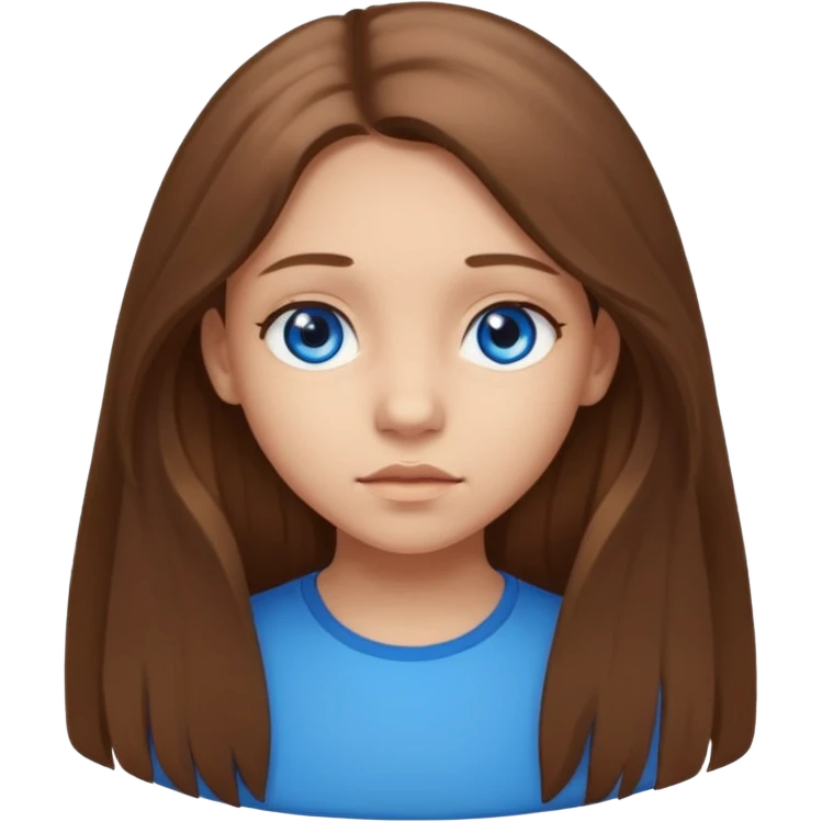 une adolescente de face dans un rond  emoji