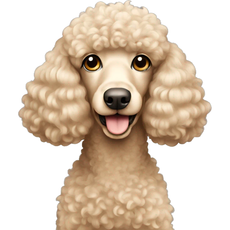 Beige Poodle emoji