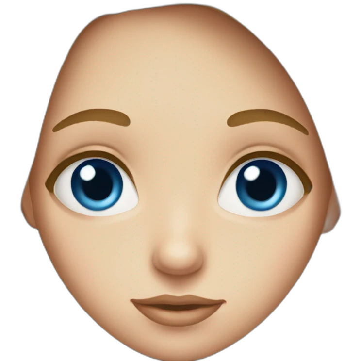 girl with immense blue eyes emoji