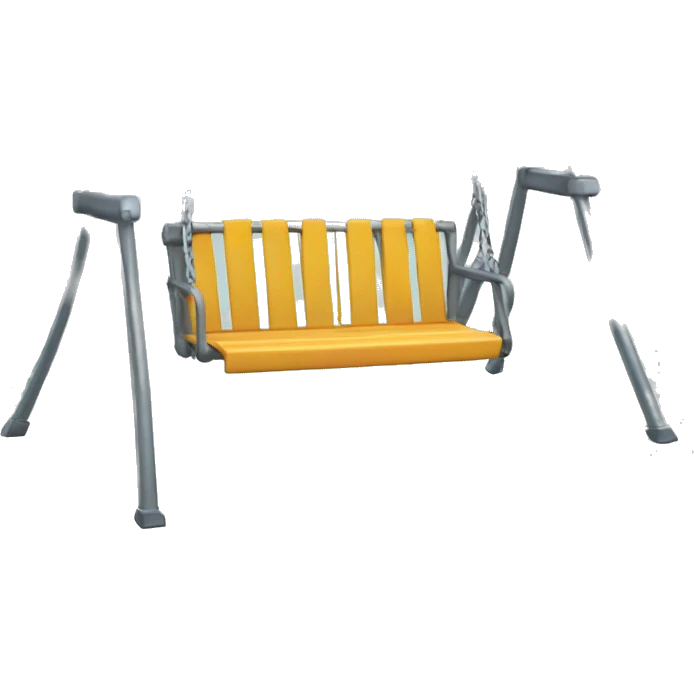 Metal swing set emoji
