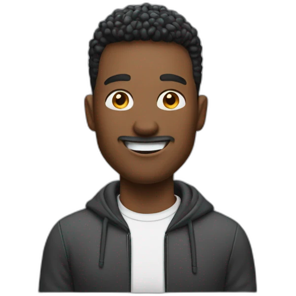 man vibing with airpods in emoji