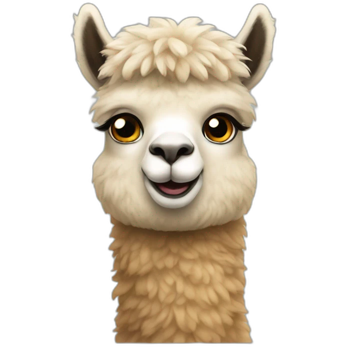 alpaca lookie emoji