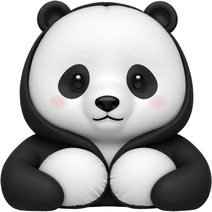 Panda We Bare Bears Neck Pillow With Hood Miniso We Bare Bears Collection U-shaped Pillow emoji