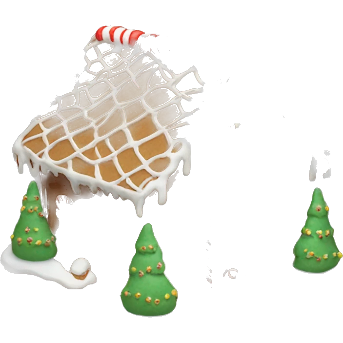 aesthetic gingerbread house emoji