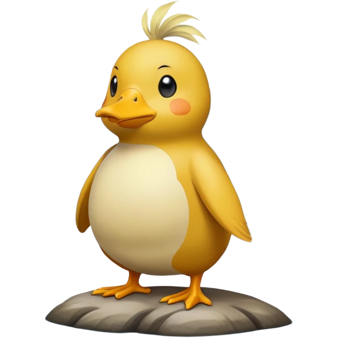 ChatGPT said:
Psyduck standing by a lake, holding its head, with misty mountains behind emoji