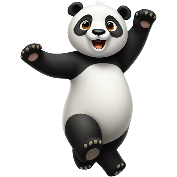 Begging panda reaching for hug  emoji