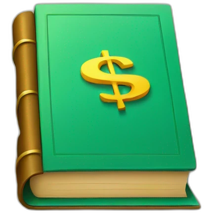 book with dollar sign emoji