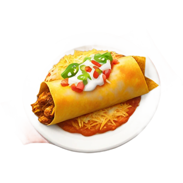 Enchiladas with wing flying  emoji