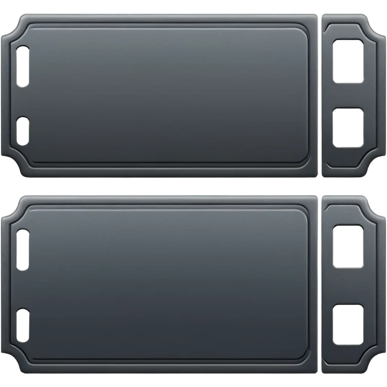 ticket without text dark colored emoji