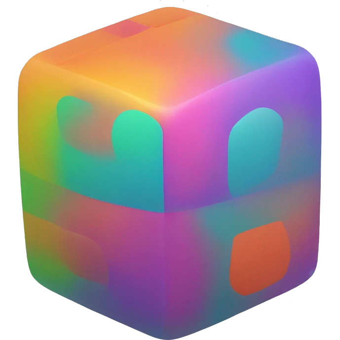 colorful square ball emoji