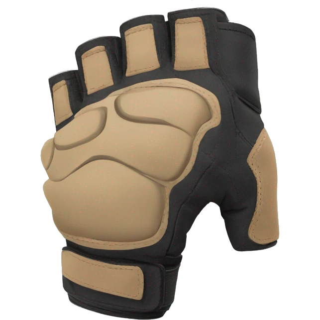 fingerless tactical glove emoji