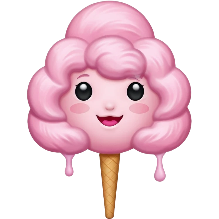 Create a cotton candy emoji emoji