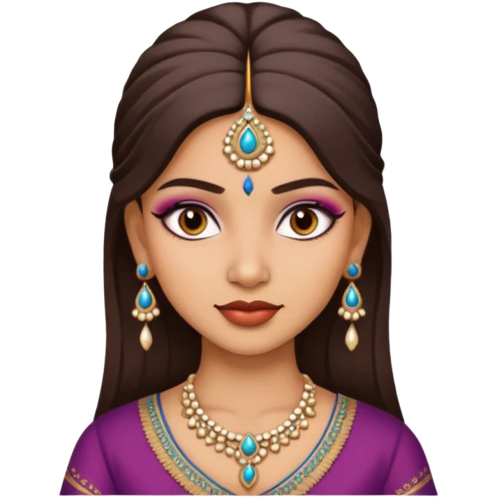 a pretty bratz indian girl emoji