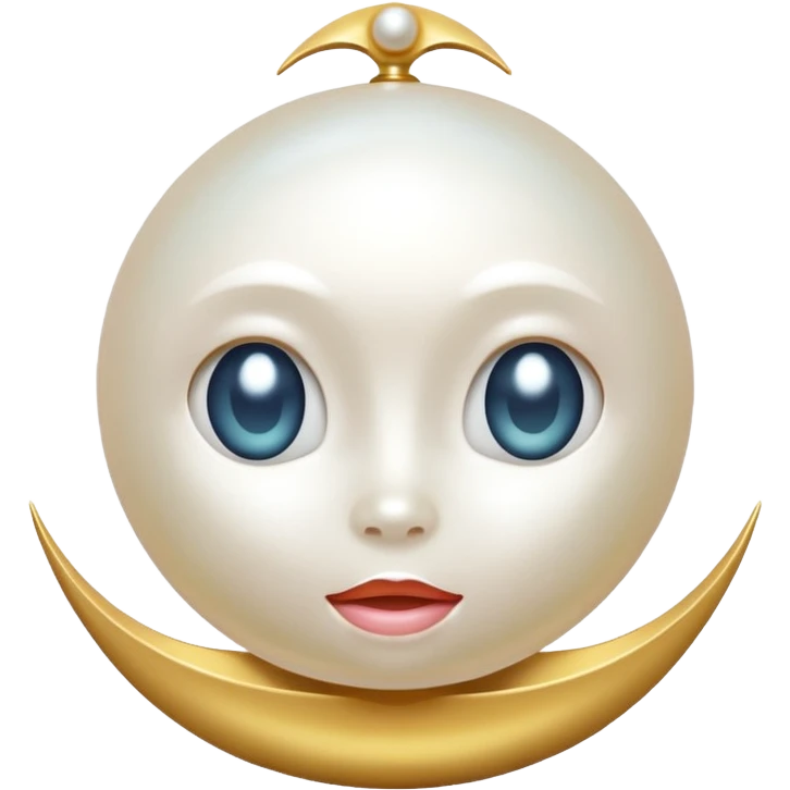 A pearl  emoji
