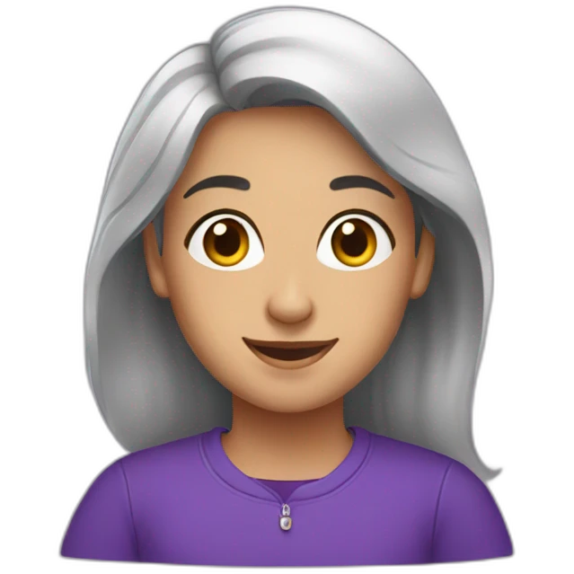 Armenian women in purple sweatshirt and congratulating  emoji