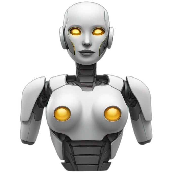 Female robot chest seen from the side emoji