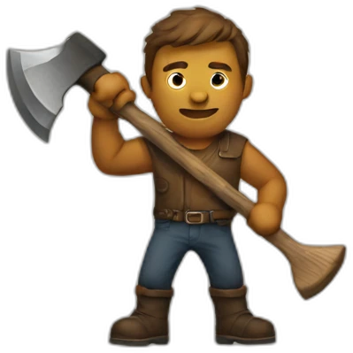 man with axe emoji