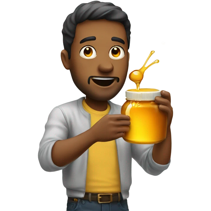 Man throwing up honey emoji