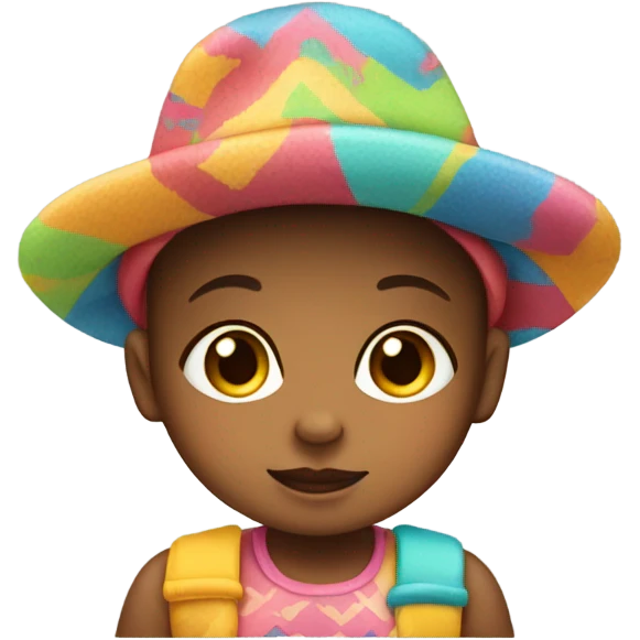 Baby wearing a hat emoji