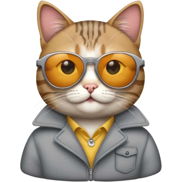 Cat wearing sunglasses emoji