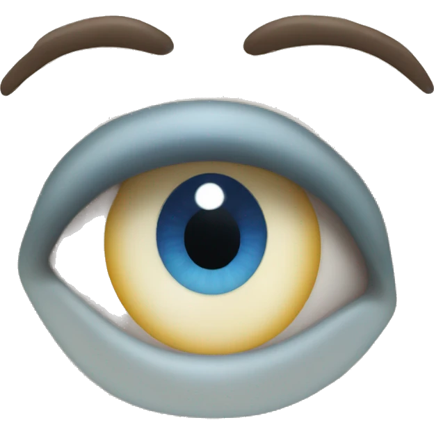 Emoji blue eye  emoji