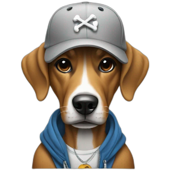 rapper dog emoji