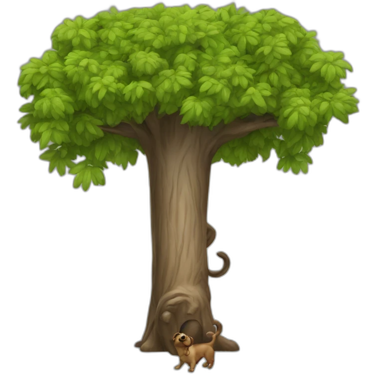 dog-eating-tree emoji