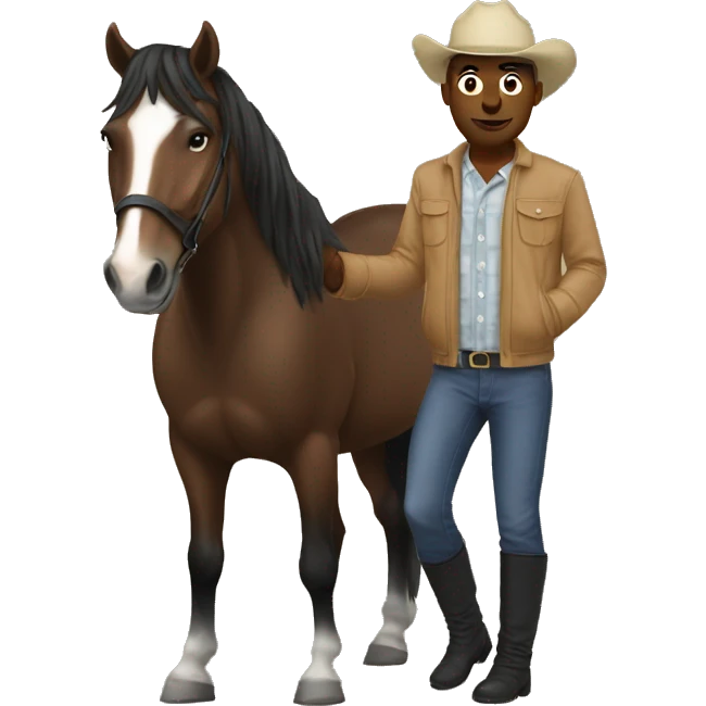 the weekend with horse emoji