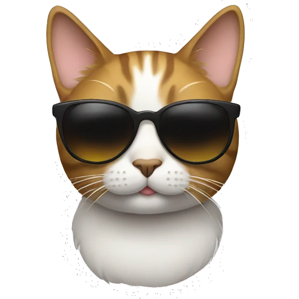 Cat with sunglasses emoji