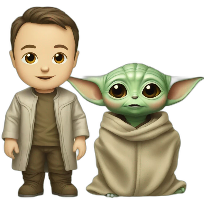 Baby yoda et elon musk emoji