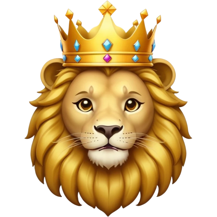 Lion with a Crown emoji