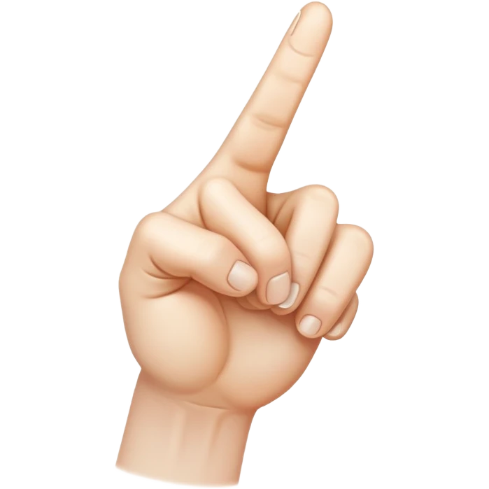 pointing finger emoji