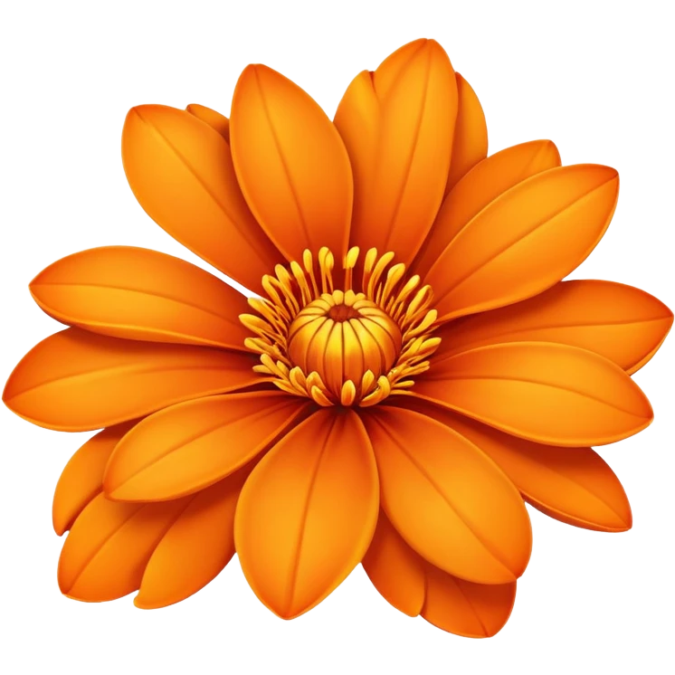 Flower orange  emoji
