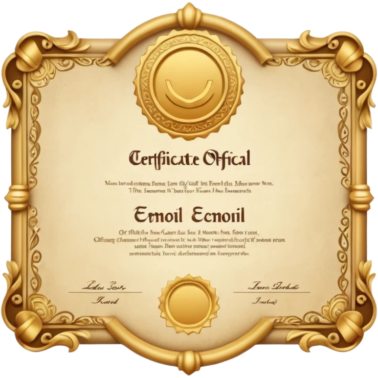 Certification emoji