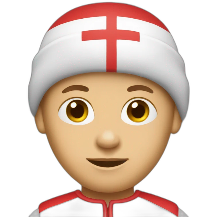 Danish person with danish flag clothing emoji