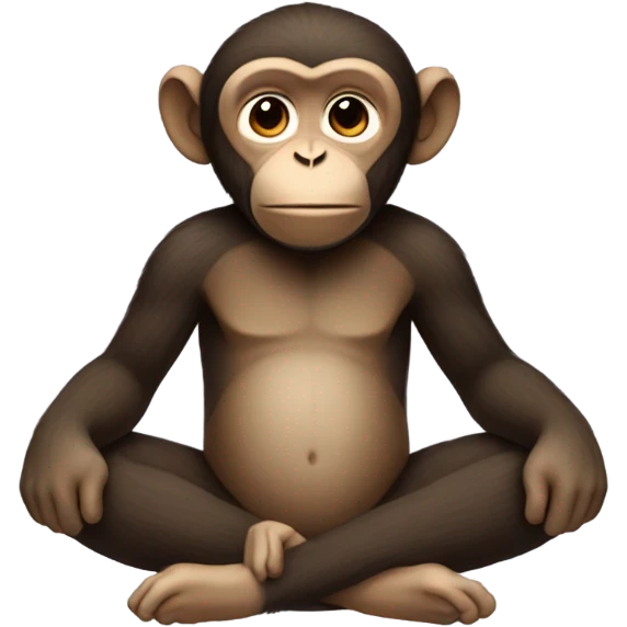 Meditating monkey emoji