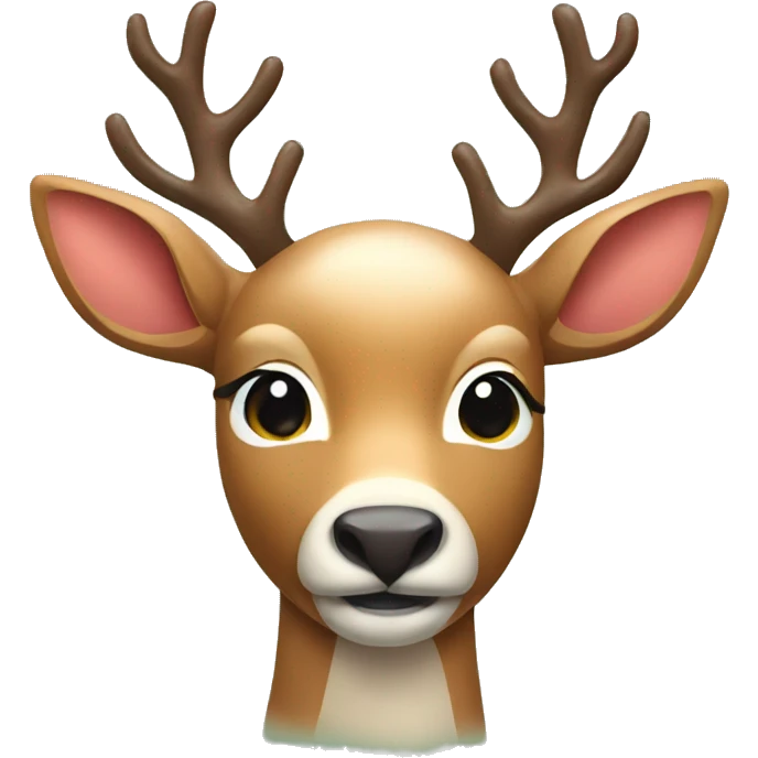 Christmas deer emoji