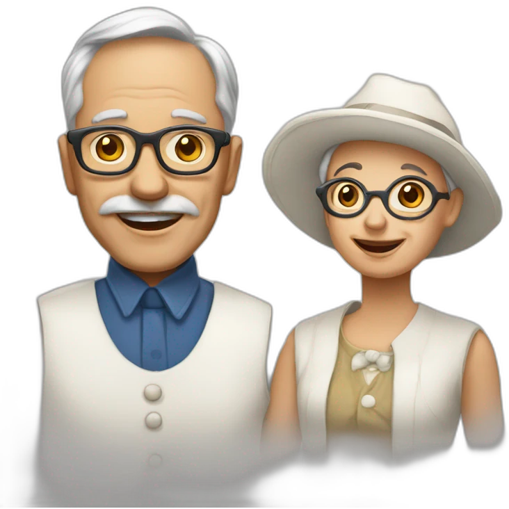 Oncle et tante emoji