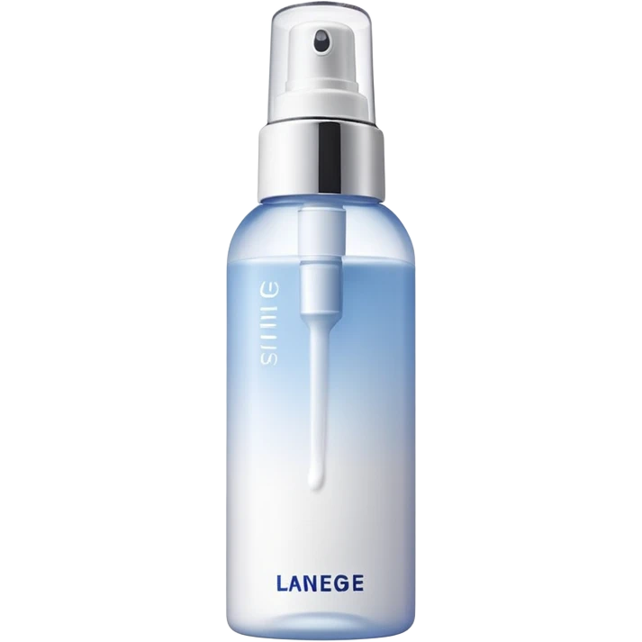 laneige milky toner in spray bottle with white cap emoji