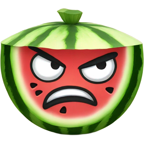 Angry Watermelon emoji
