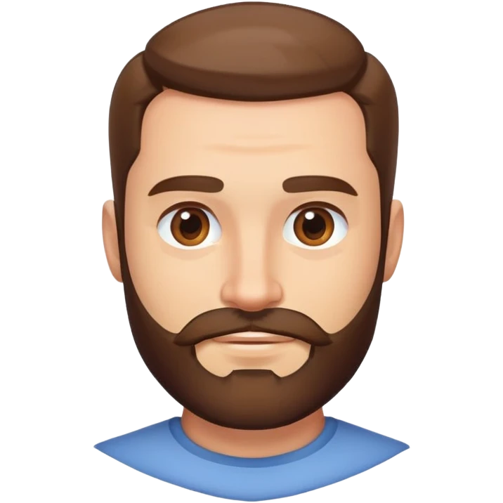 đàn ông, râu quai nón, tóc vuốt, bảnh, đểu, nhếnh miệng nghiêng đầu emoji