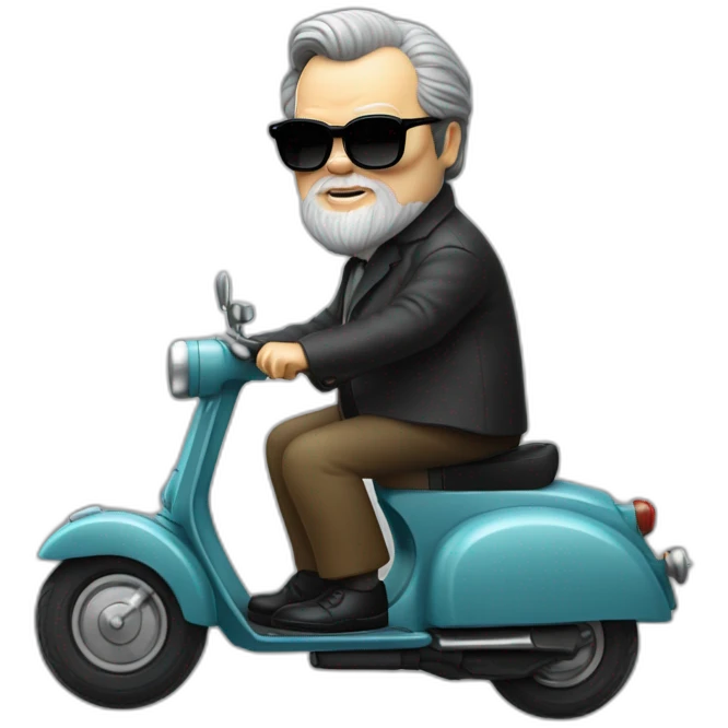 orson welles on a scooter emoji