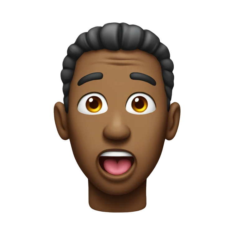 A face with his tongue out emoji
