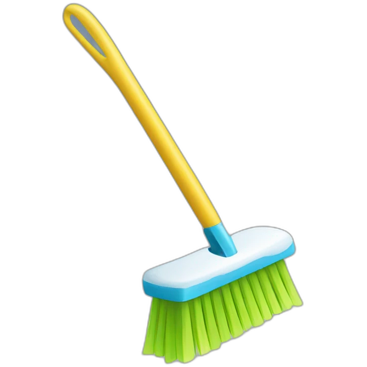 snow cleaning brush emoji