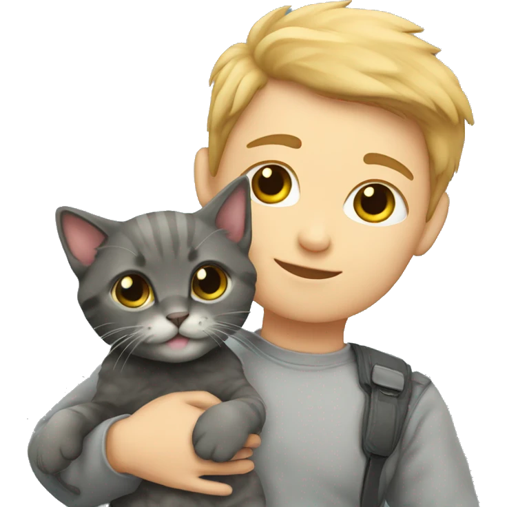 Kitten with Human emoji