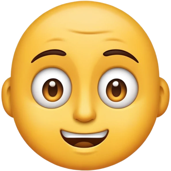 i need three emojis - one skeptival, the other attentive, and a happy one. all in the same style emoji
